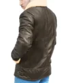 Mens B3 Bomber 1940s Style Shearling Fur Leather Jacket