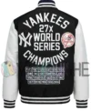 Men’s Basketball Polyester New York Yankees Jacket Vintage back