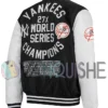 Men’s Basketball Polyester New York Yankees Jacket Vintage right back