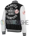 Men’s Basketball Polyester New York Yankees Jacket Vintage right back