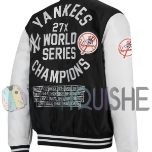 Men’s Basketball Polyester New York Yankees Jacket Vintage right back