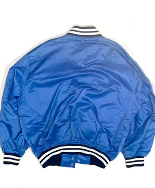 Mens Bomber blue yankees jacket Back