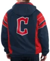 Mens Navy Home Team Pullover Cleveland Guardians Starter Jacket Back