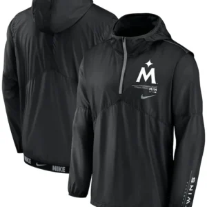 Mens Nike Black Minnesota Twins Authentic Windbreaker jacket