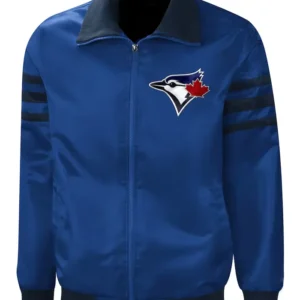 Mens Starter Full Zip Toronto Blue Jays Varsity Jacket 1