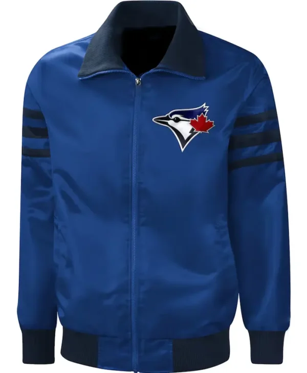 Mens Starter Full Zip Toronto Blue Jays Varsity Jacket 1