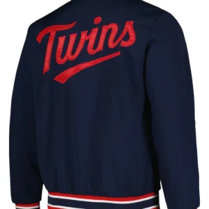 Mens Starter Navy Minnesota Twins Full Snap Jacket