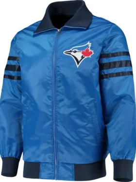 Mens Toronto Blue Jays Starter Blue Varsity Jacket