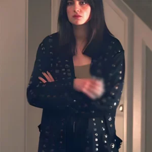 Millie Brady Surface S02 Millie Brady Black Coin Applique Jacket