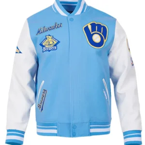 Milwaukee Brewers Letterman Varsity Wool Jacket