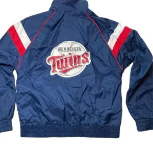 Minnesota Twins Jacket Satin Windbreaker Back