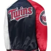 Minnesota Twins Raglan Navy Red Varsity Jacket