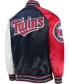 Minnesota Twins Raglan Navy Red Varsity Jacket