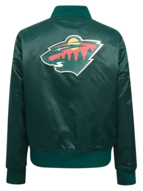 Minnesota Wild Classic Satin Jacket Back
