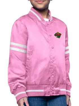 Minnesota Wild Pink Full Snap Pink Jacket