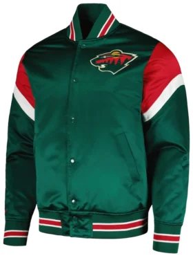 Minnesota Wild Satin Full Snap Jacket