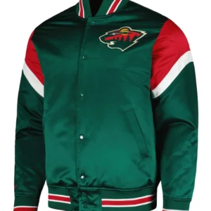 Minnesota Wild Satin Full Snap Jacket