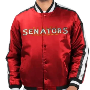 Miracle O Line Ottawa Senators Red Satin Jacket