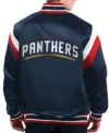Mireya Florida Panthers Shut Out Satin Varsity Jacket Back