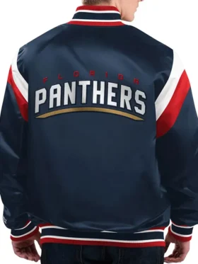 Mireya Florida Panthers Shut Out Satin Varsity Jacket Back