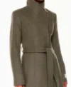 Molly Parker Doc Grey Wrap Coat For Sale