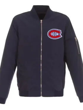 Montreal Canadiens Lightweight Navy Bomber Jacket
