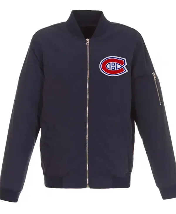 Montreal Canadiens Lightweight Navy Bomber Jacket