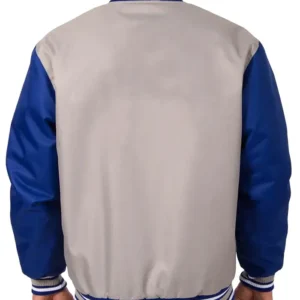 Montreal Canadiens Poly Twill Gray and Royal Jacket Back