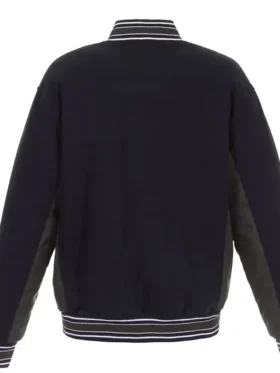 Montreal Canadiens Poly Twill Wool Accent Navy Jacket Back