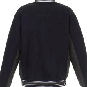 Montreal Canadiens Poly Twill Wool Accent Navy Jacket Back