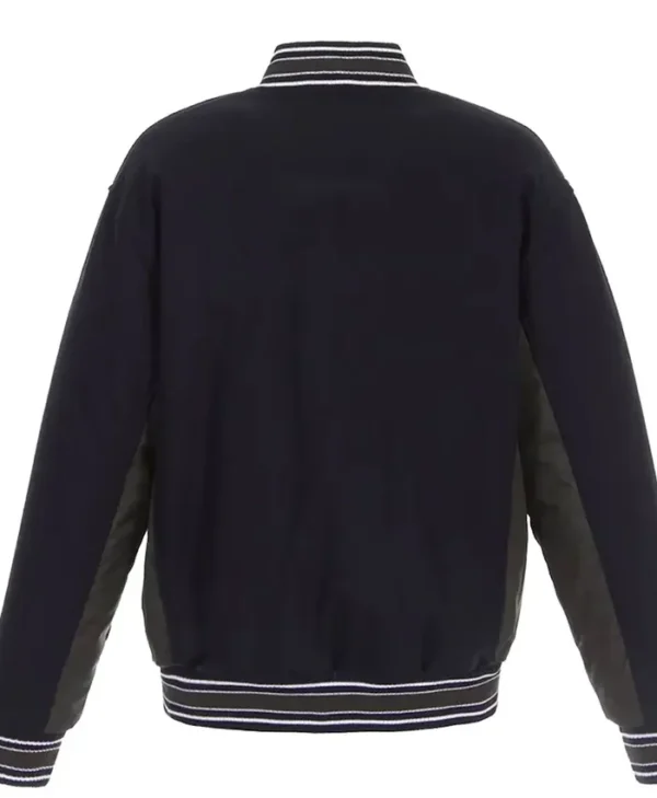 Montreal Canadiens Poly Twill Wool Accent Navy Jacket Back