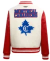 Montreal Canadiens Retro Classic Rib Wool Varsity Jacket Back