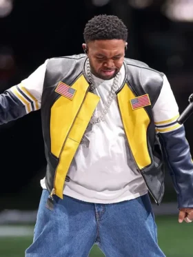 Mustard Apple Music Super Bowl LIX Halftime Show Leather Jacket