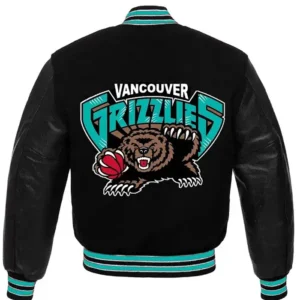 NBA Vancouver Grizzlies Black Wool Varsity Jacket For Mens and Womens Sale