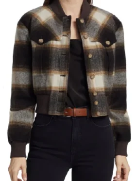 NCIS Kasie Hines Plaid Bomber Jacket For Sale