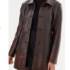 NCIS Origins S01 Cecilia Dominguez Leather Coat For Sale
