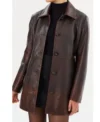 NCIS Origins S01 Cecilia Dominguez Leather Coat For Sale