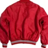 NHL 90s Montreal Canadiens Hockey Red Satin Jacket Back
