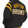 NHL Boston Bruins Tailback Black Varsity Jacket Back