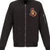 NHL Ottawa Senators Black Lightweight Bomber Jacket