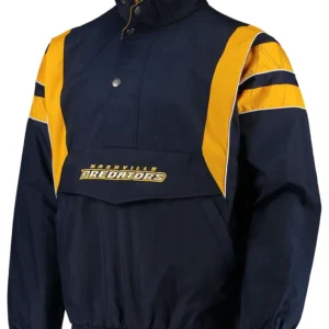 Nashville Predators Blue Half Zip Jacket