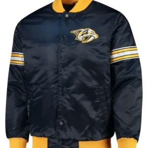 Nashville Predators Blue Satin Starter Jacket
