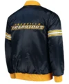 Nashville Predators Blue Satin Starter Jacket Back
