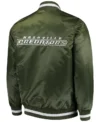 Nashville Predators Green Starter Satin Jacket Back