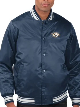 Nashville Predators Printed Logo Starter Jacket