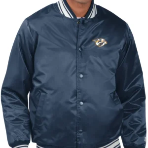Nashville Predators Printed Logo Starter Jacket