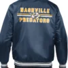 Nashville Predators Printed Logo Starter Jacket Back