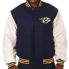Nashville Predators White And Blue Bomber Jacket