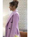 Natalia General Hospital Purple Wool Coat