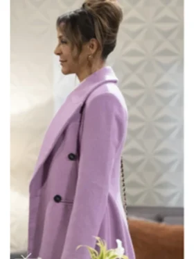 Natalia General Hospital Purple Wool Coat